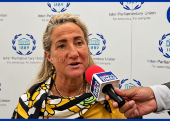 Former IPU Vice President Cecilia Witegren at the 151st Assembly